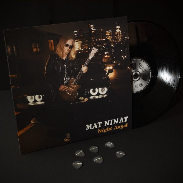 Night Angel vinyl LP and signature guitar picks collector pack by Mat Ninat
