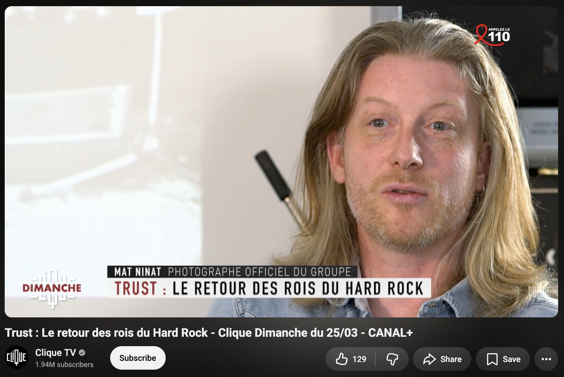 Mat Ninat presented as TRUST official photographer on CANAL+