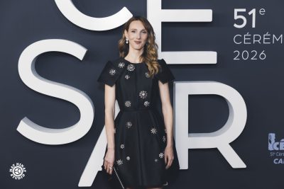 Pauline Clément on the red carpet at the 2026 César Awards ceremony at the Olympia in Paris. Pauline Clément on the red carpet at the César Awards 2026 in Paris – photo by Mat Ninat for Canal+