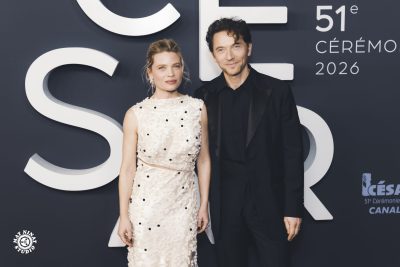 Raphaël and Mélanie Thierry on the red carpet at the 2026 César Awards ceremony at the Olympia in Paris. Raphaël and Mélanie Thierry on the red carpet at the César Awards 2026 in Paris – photo by Mat Ninat for Canal+