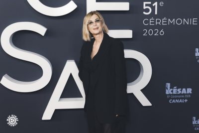 Michèle Laroque on the red carpet at the 2026 César Awards ceremony at the Olympia in Paris. Michèle Laroque on the red carpet at the César Awards 2026 in Paris – photo by Mat Ninat for Canal+