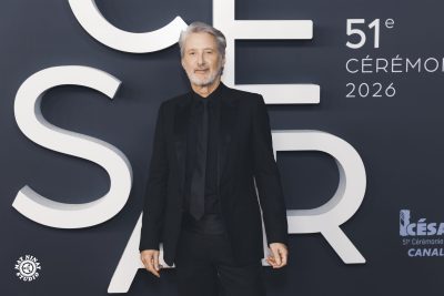 Antoine de Caunes on the red carpet at the 2026 César Awards ceremony at the Olympia in Paris. Antoine de Caunes on the red carpet at the César Awards 2026 in Paris – photo by Mat Ninat for Canal+