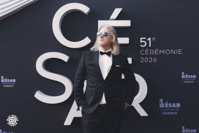 Photographer Mat Ninat covering the 2026 César Awards ceremony in Paris. Mat Ninat, photographer for Canal+, at the César Awards 2026 ceremony in Paris